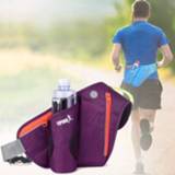 👉 Waterfles paars active mannen vrouwen Multifunctionele Outdoor Sport Running Taille voor Als Heuptasje Heuptas (Paars)