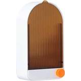 Afvoer wit oranje active 2 stks Home Badkamer Wandmontage Zeepbakje met deksel (White Orange)