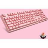 👉 Toetsenbord roze active 87/108 Sleutels Gaming Mechanisch toetsenbord, Kleur: FY108 Shell Cap Tea Shaft