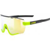 👉 Fiets bril uniseks wit groen Uvex - Sportstyle 236 Mirror Cat. 0-2 Fietsbril wit/groen 4043197349671