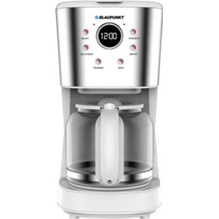 👉 Koffiezetapparaat wit zilver Blaupunkt CMD802WH Wit, Capaciteit koppen: 14 Glazen kan, Display, Warmhoudfunctie, Timerfunctie 5901750504778