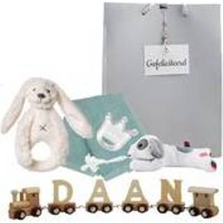 👉 Rammelaar houten naamtreintje met ivory 6013746014037