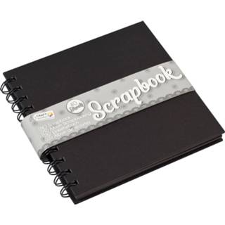 👉 Kladblok zwart Scrapbook Zwart, 15x15cm 8720039386051