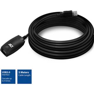 👉 ACT Actieve USB 2.0 verlengkabel M/F 5m 8716065418903