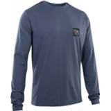 👉 Fiets shirt blauw mannen 56 ION - Tee Seek Amp L/S Fietsshirt maat 56, 9010583021881