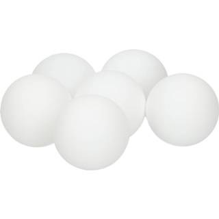 Tafeltennisbal wit 6x Speelgoed Tafeltennis/ping Pong Balletjes 4 Cm - Tafeltennisballen 8720147209754