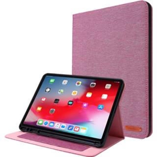 👉 Tablethoes roze active Case2go - Tablet hoes geschikt voor iPad Pro 2020 11 Inch Book Case met Soft TPU houder 8719793163527