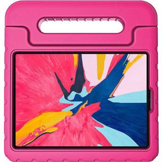 👉 Handvat magenta active IPad Pro 12.9 (2020) hoes - Schokbestendige case met 8719793130659