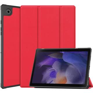 Tablethoes rood active Case2go - Tablet hoes geschikt voor Samsung Galaxy Tab A8 (2021) 10.5 inch Flexibel TPU Tri-Fold Book Case 8719793163282