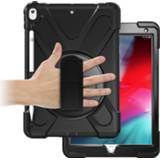 👉 Tablethoes zwart active Case2go - Tablet hoes geschikt voor iPad 2021 10.2 Inch Hand Strap Armor Case 8719793152194