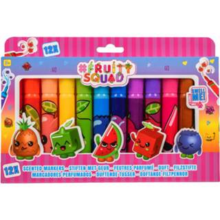 👉 Stift Fruity Squad Stiften Super Brede Punt met Geur, 12st. 8712916603535