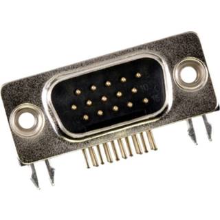 👉 D-sub connector goud Molex 1731130182 FCT High-Density Connector, Male, Right-Angle, PCB Through Hole, Gold Plating, Grounding Bracket wi 2050007102366