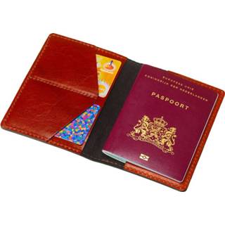 👉 Mutsaers Leren paspoorthouder - The Holder - Cognac - Luxe Paspoort Hoesje