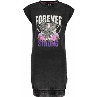 👉 Jurk 104 antraciet meisjes katoen B.Nosy! - Maat Katoen/elasthan 8720173663148