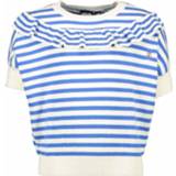 👉 Meisjes kobalt Like Flo top gebreid gestreept - 8720173719609