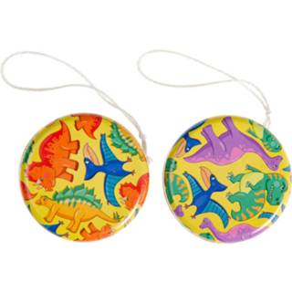 👉 Dinosaurus metalen Decopatent® Uitdeelcadeaus 24 Stuks Yoyo's - Jojo's 6426054170140