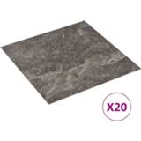 👉 Vloer plank PVC active zwart Vloerplanken 20 st zelfklevend 1,86 m² marmerpatroon 8720286435649