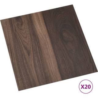 👉 Vloer plank PVC active bruin Vloerplanken zelfklevend 55 st 5,11 m² donkerbruin 8720286082638