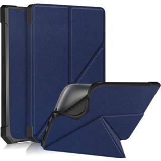 👉 E-reader hoes blauw active Case2go - geschikt voor PocketBook InkPad 3 Pro Sleepcover Auto/Wake functie Magnetische sluiting Donker 8719793162551