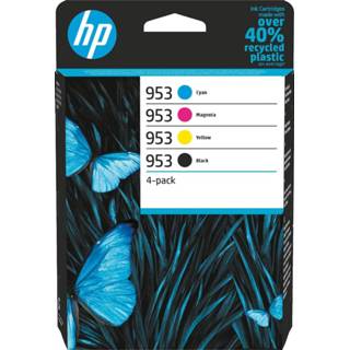 👉 Inktcartridge stuks KJetcartridges HP 953, 630-900 pagina's, OEM 6ZC69AE, 4 kleuren 195122352196