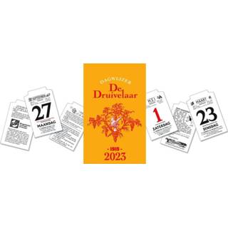 Stuks scheurkalenders Dagblokkalender De Druivelaar 2023 9789463888882