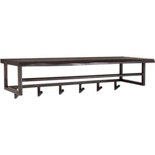 👉 Kapstok zwart hout Yucon Boomstam 6 Haken 100cm 7061287736122