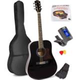 👉 Akoestische gitaar zwart active MAX SoloJam Western starterset - 8715693319910