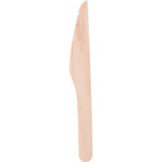 Bestek hout Alpina Eetmes - 16 cm. 50 stuks 8711252266947