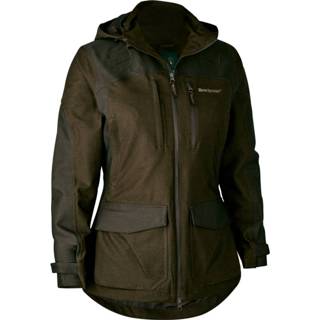 👉 Regenjas 46 vrouwen zwart bruin Deerhunter - Women's Chasse Jacket maat 46, zwart/bruin 5702827190760