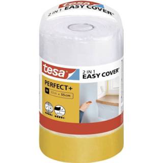 👉 Afdekfolie geel transparant Tesa Easy Cover Perfect+ 56593-00000-00 Geel, (l x b) 33 m 550 mm 1 set(s) 4063565093548