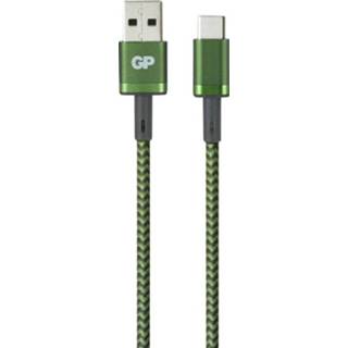 👉 Groen GP Batteries USB-laadkabel USB 3.2 Gen1 (USB 3.0 / 3.1 Gen1) USB-A stekker, USB-C stekker 1 m 4891199190889