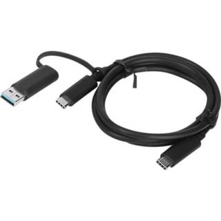 👉 Lenovo USB-kabel USB 3.2 Gen1 (USB 3.0 / 3.1 Gen1) USB-A stekker, USB-C stekker 1.00 m