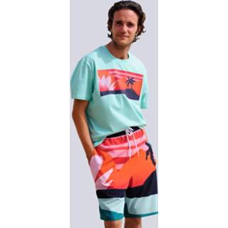 👉 Zwemshort rood kunstvezels gestreept mannen zeer comfortabel Wavebreaker 4064435566353