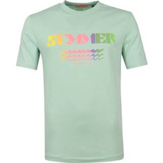 👉 Shirt male m print groen duurzaam Scotch & Soda T-Shirt 8719029826684 2900056877039