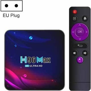 👉 Afstandsbediening active H96 MAX V11 4K Smart TV Box Android 11.0 Media Player WTIH Afstandsbediening, RK3318 Quad-Core 64bit Cortex-A53, RAM: 4GB, ROM: 64 GB, Ondersteuning Dual Band WiFi, Bluetooth, Ethernet, US Plug