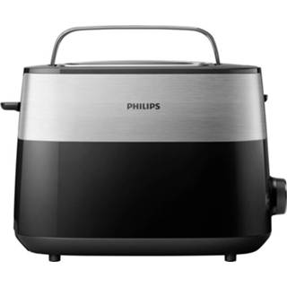 👉 Broodrooster zwart RVS Philips HD2516/90 Daily RVS, 8710103922513