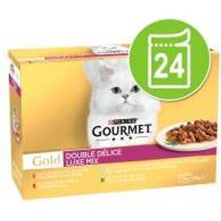 👉 Kattenvoer goud Gourmet Gold Duo Delice 12 x 85 g - Luxe Mix 3222270493901