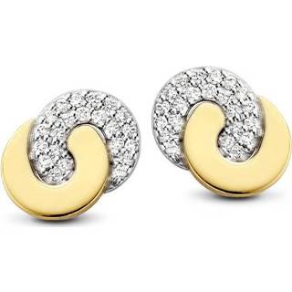 👉 Oorsteker bicolor gouden diamanten active Excellent Jewelry Oorstekers met 8785259740359