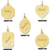 👉 Hanger gouden active Names4ever Graveer Handjes