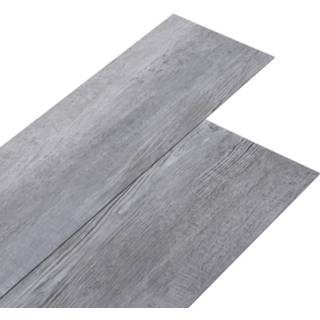 👉 Vloer plank PVC grijs Vloerplanken 5,26 m 2 mm mat houtgrijs 8719883998022