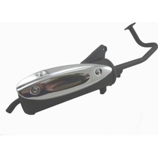 👉 Uitlaat active Peugeot V-clic Kisbee Killerbee Speedy Agility 10Inch GY-6 met schade