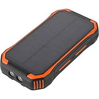 👉 Powerbank oranje Waterbestendige Solar met Draadloze Oplader - 30000mAh 5712580127163