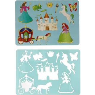 👉 Tekensjablonen Tekensjabloon Prinses, 27x19cm 8435464107590