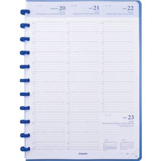 👉 Agenda wit papier stuks true kantooragenda blauw Atoma agenda, ft A4, papier, 128 pagina's, 1 week op 2 2023 5412831420042