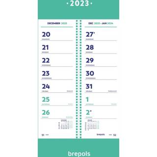 Omlegkalender stuks true mementokalenders Brepols week op schild, 2023 5412303128001