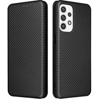 👉 Samsung Galaxy A23 5G Flip Hoesje - Koolstofvezel - Blauw