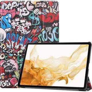 👉 Folio case Tri-Fold Series Samsung Galaxy Tab S8+ Smart - Graffiti 5712580038797