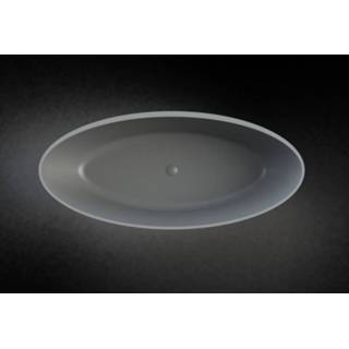 👉 Vrijstaand bad Blinq Lengua ovaal 180x80cm ComfortStone betongrijs 8717493223008