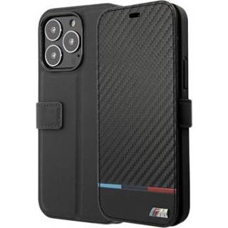 👉 Flipcover zwart BMW M Tricolor Stripes iPhone 13 Pro Flip Cover - 3666339021672