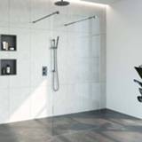 👉 Inloop douche Bewonen Sean 4JC7 inloopdouche vrijstaand 100cm gunmetal geborsteld 8720724502728